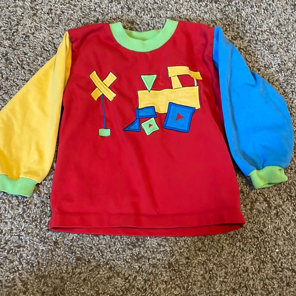 Vintage baby/toddler colorblock shirt